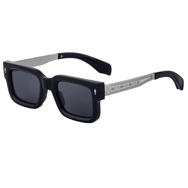 Unisex solbriller – Elegant acetatstel – UV-beskyttelse – Stilfuldt skildpaddemønster