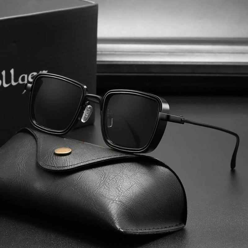 Steampunk solbriller til kvinder og mænd – UV-beskyttelse – Let metalstel – Trendy design