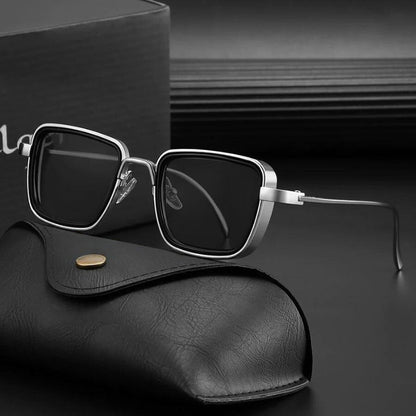 Steampunk solbriller til kvinder og mænd – UV-beskyttelse – Let metalstel – Trendy design