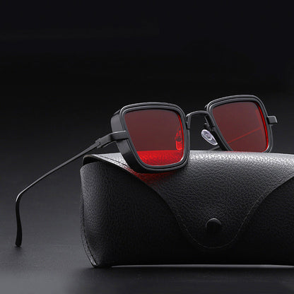 Steampunk solbriller til kvinder og mænd – UV-beskyttelse – Let metalstel – Trendy design