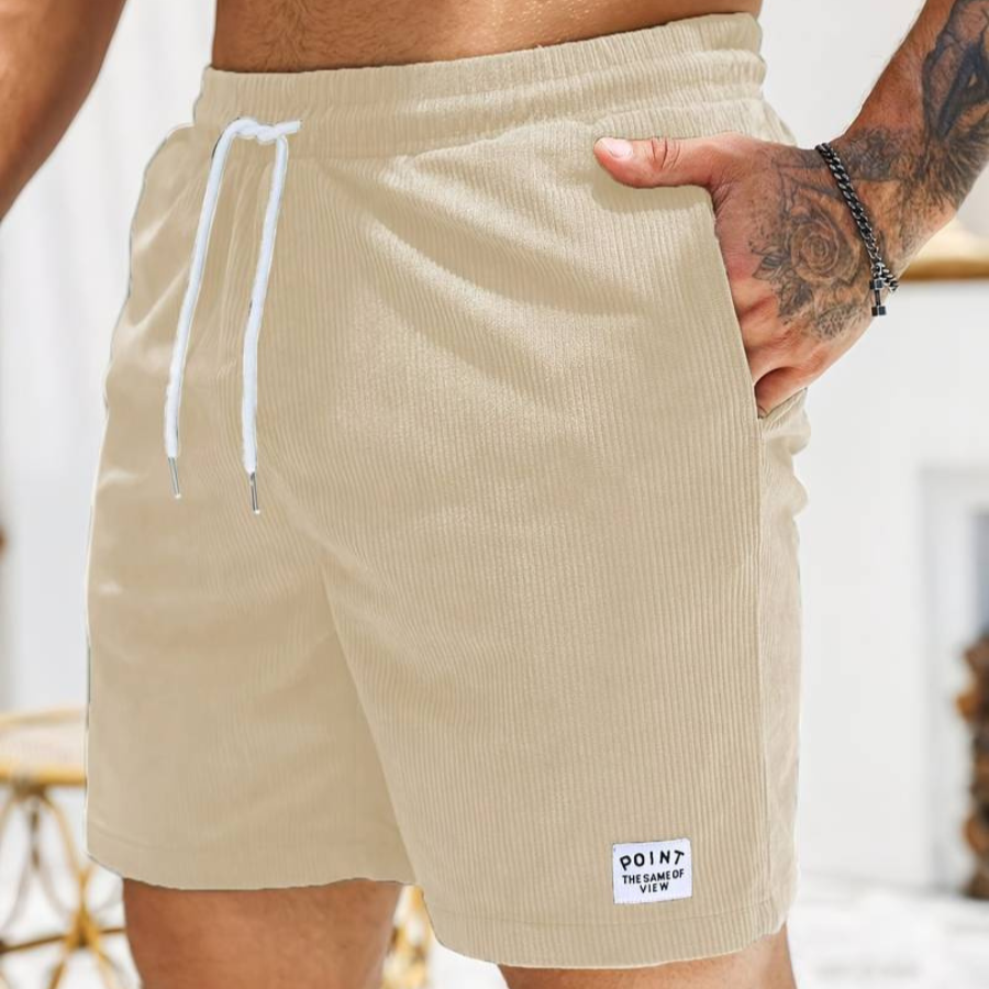 Herre sommerbukser – Vintage look – Åndbart materiale – Afslappet pasform