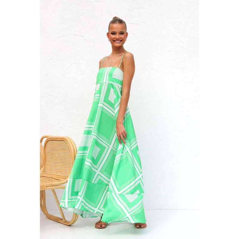 Maxikjole til kvinder – Fine stropper – Behagelig pasform – Luftigt look