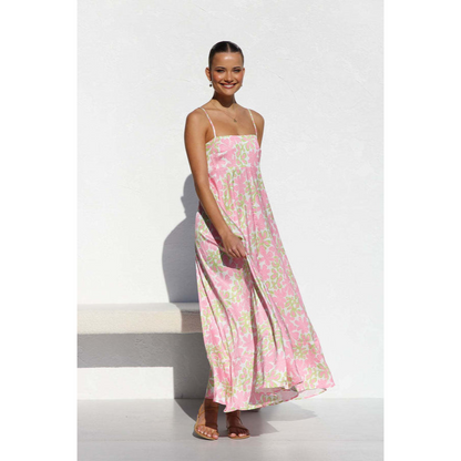 Maxikjole til kvinder – Fine stropper – Behagelig pasform – Luftigt look