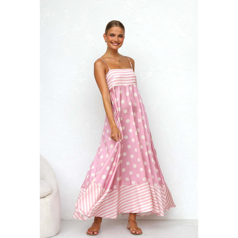 Maxikjole til kvinder – Fine stropper – Behagelig pasform – Luftigt look