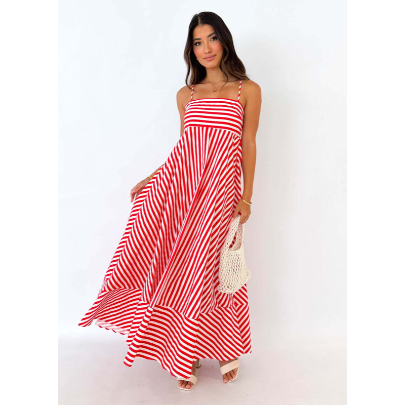 Maxikjole til kvinder – Fine stropper – Behagelig pasform – Luftigt look