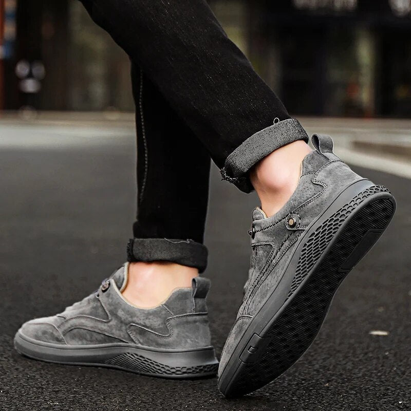 Suede sneakers til mænd – Højkvalitets materiale – Letvægts – Alsidig stil