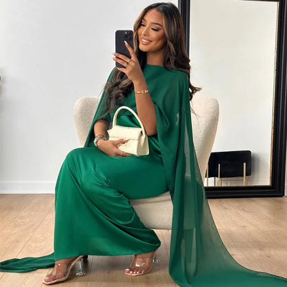 Maxikjole til kvinder – Luksuriøs satin – Letvægts – Formelt look