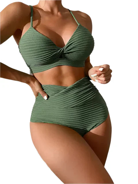 Kvinders bikini - kurveforbedring - åndbart stof - stilfuldt design