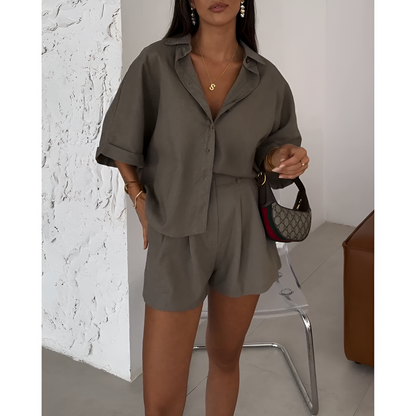 Sommersæt til kvinder – luftigt design – løs pasform – afslappet stil