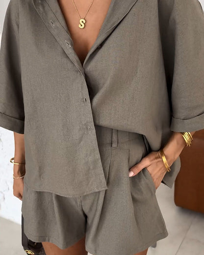 Sommersæt til kvinder – luftigt design – løs pasform – afslappet stil