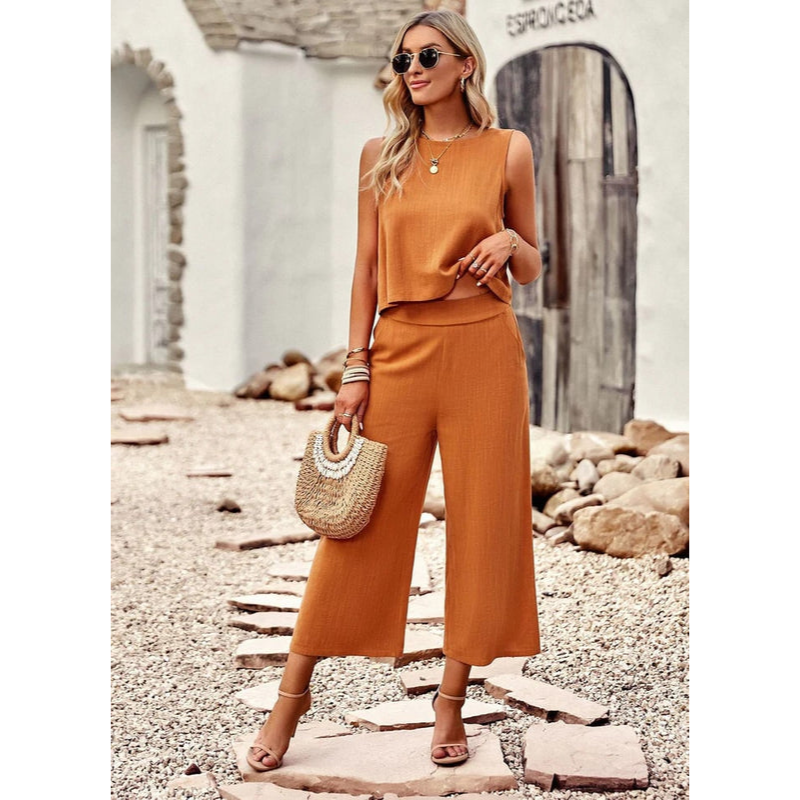 Sommersæt til kvinder – elegant pasform – alsidig stil – blødt stof