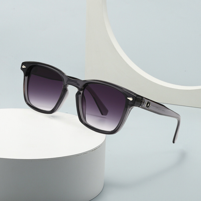 Polariserede solbriller til kvinder – Klassisk firkantet stel – Dobbelt bro – Stilfuld farveovergang