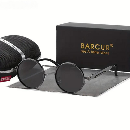 Unisex solbriller – Minimalistisk metalstel – Justerbare næsepuder – Letvægtsdesign