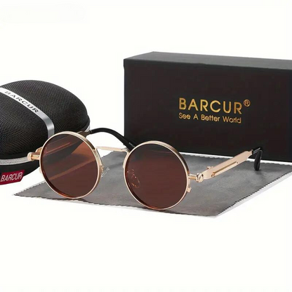 Unisex solbriller – Minimalistisk metalstel – Justerbare næsepuder – Letvægtsdesign