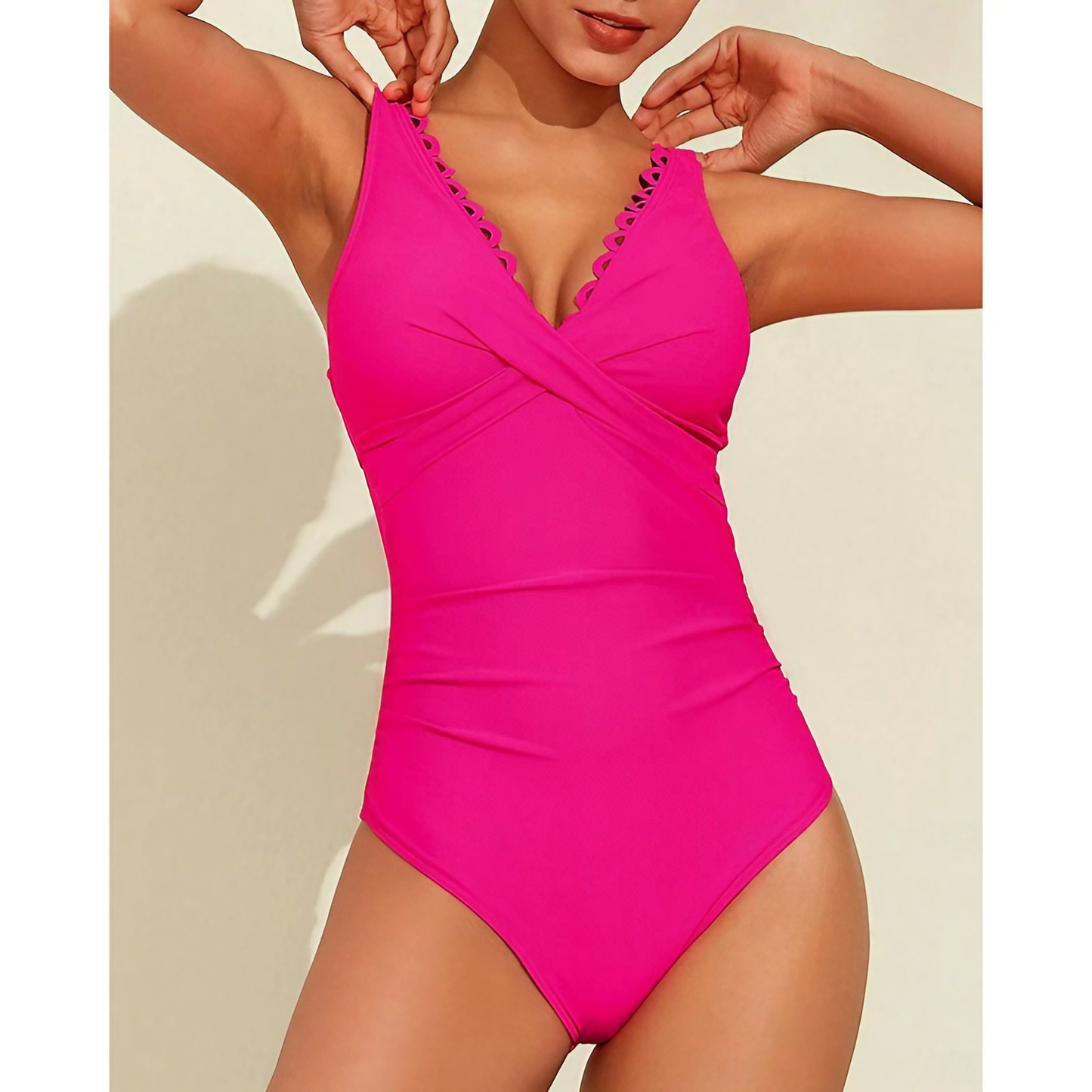 Stropløs badedragt til kvinder – Elegant design – God støtte – Behageligt stretchmateriale