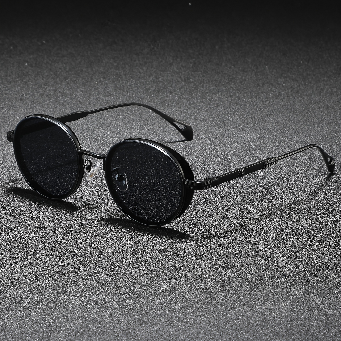 Unisex solbriller - Rundform - UV - Beskyttelse - Tidløs design