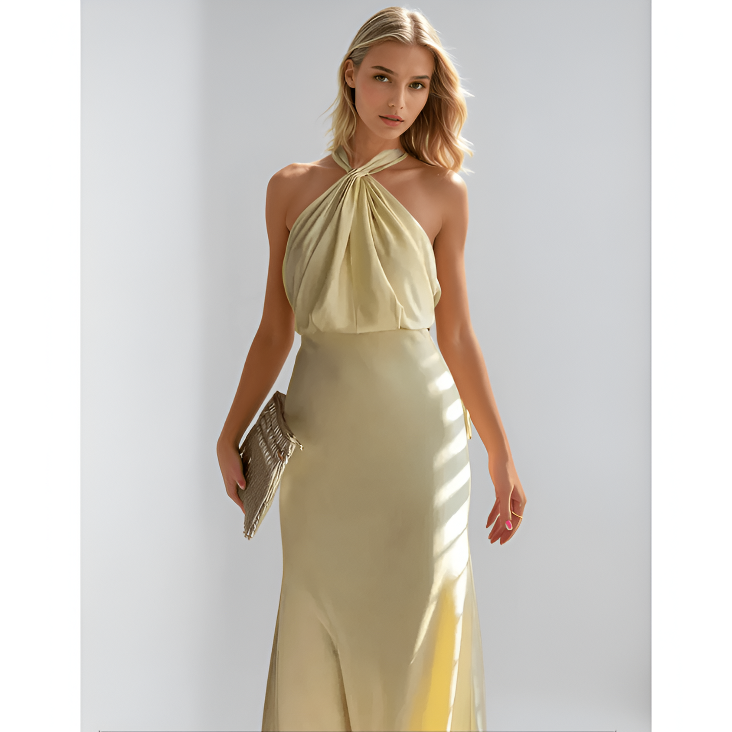 Maxikjole til kvinder – blød tekstur – elegante detaljer – behagelig pasform