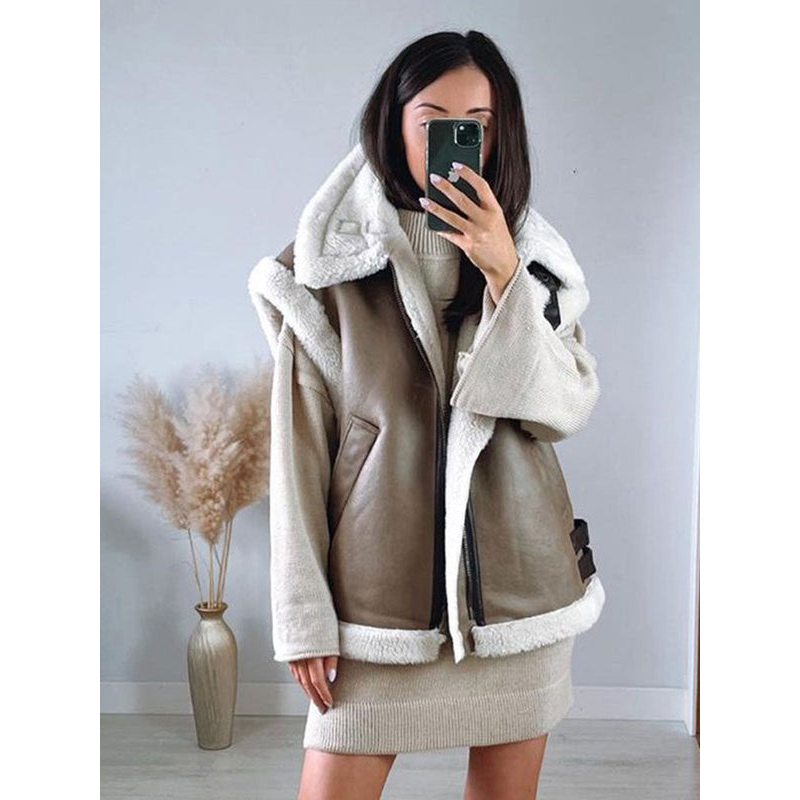 Damevest – Varm og behagelig – Normal pasform – Lynlåslukning