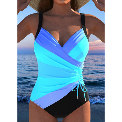 Badedragt til kvinder - Slim Fit - Livligt mønster - Blød skålstøtte