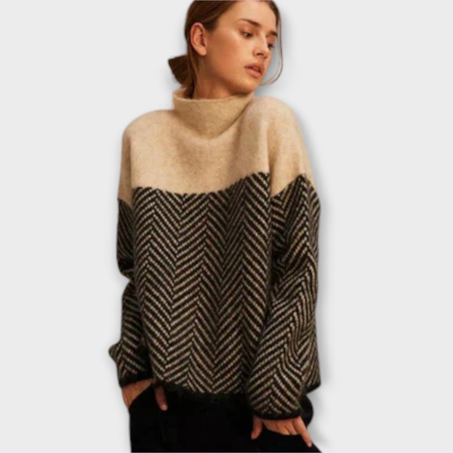 Blød Rullekrave Sweater – Stilfuld Varme til Enhver Lejlighed