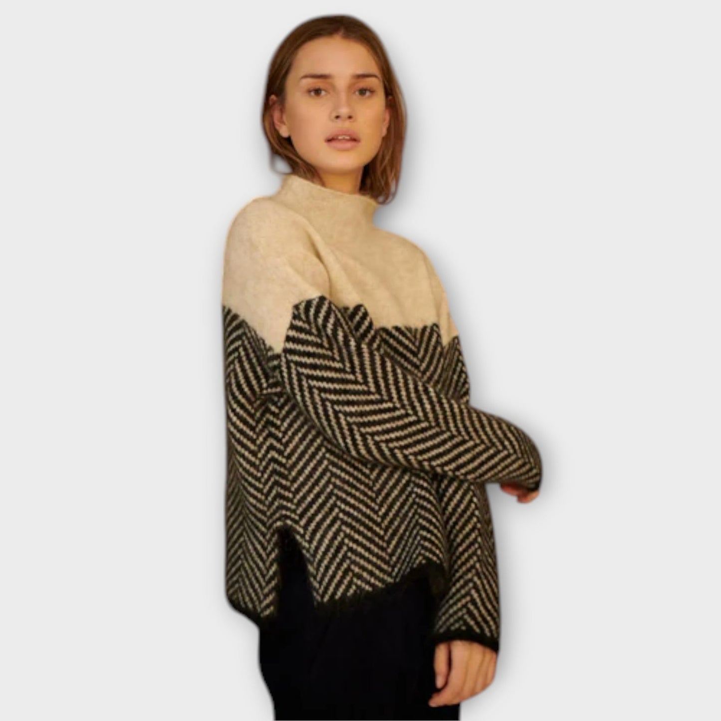 Blød Rullekrave Sweater – Stilfuld Varme til Enhver Lejlighed