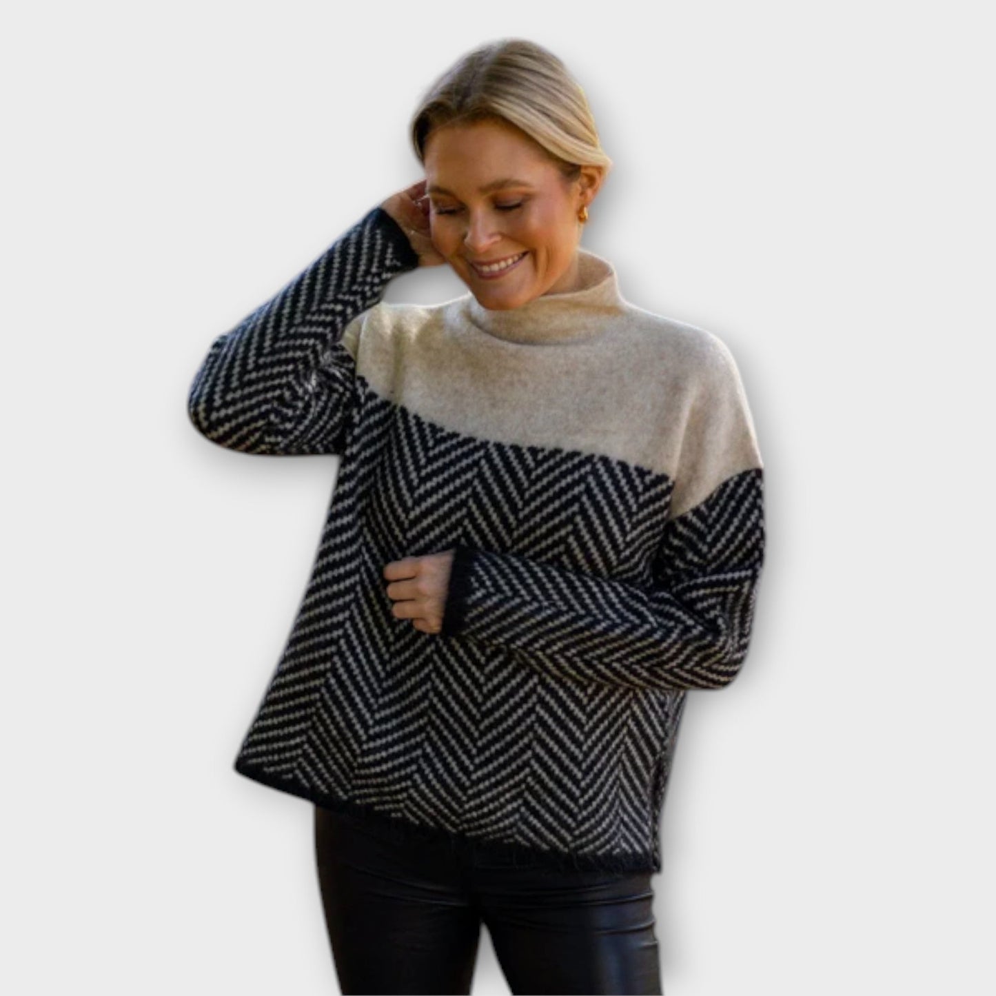 Blød Rullekrave Sweater – Stilfuld Varme til Enhver Lejlighed