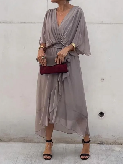 Variant image for Chiffon Midi-jurk | Kvinder Sommer | Anna-9