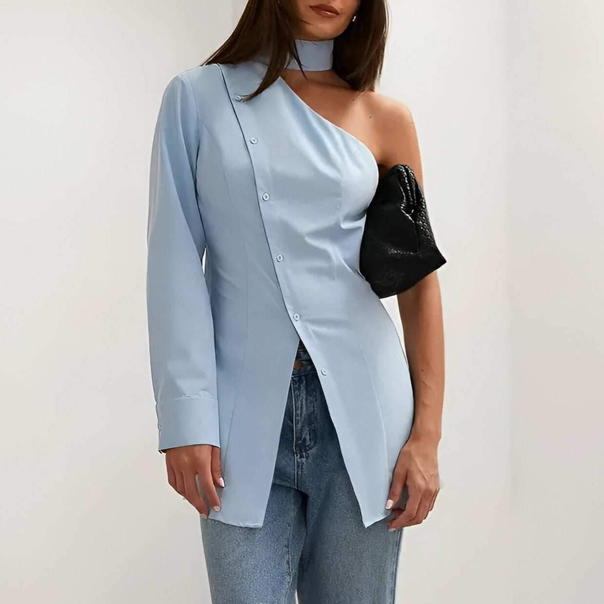 Elegant One Shoulder Toppe til Kvinder-4