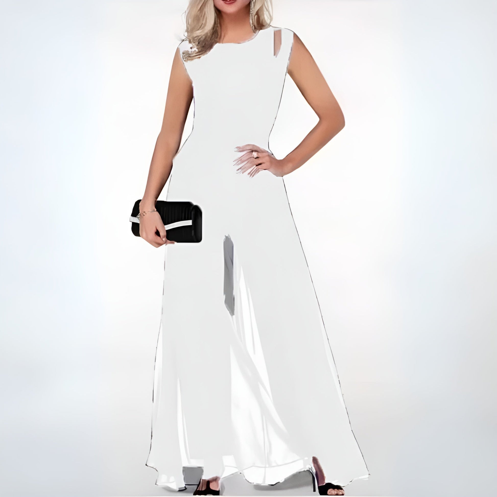 Elegant Dame Jumpsuit Til Sommer-5