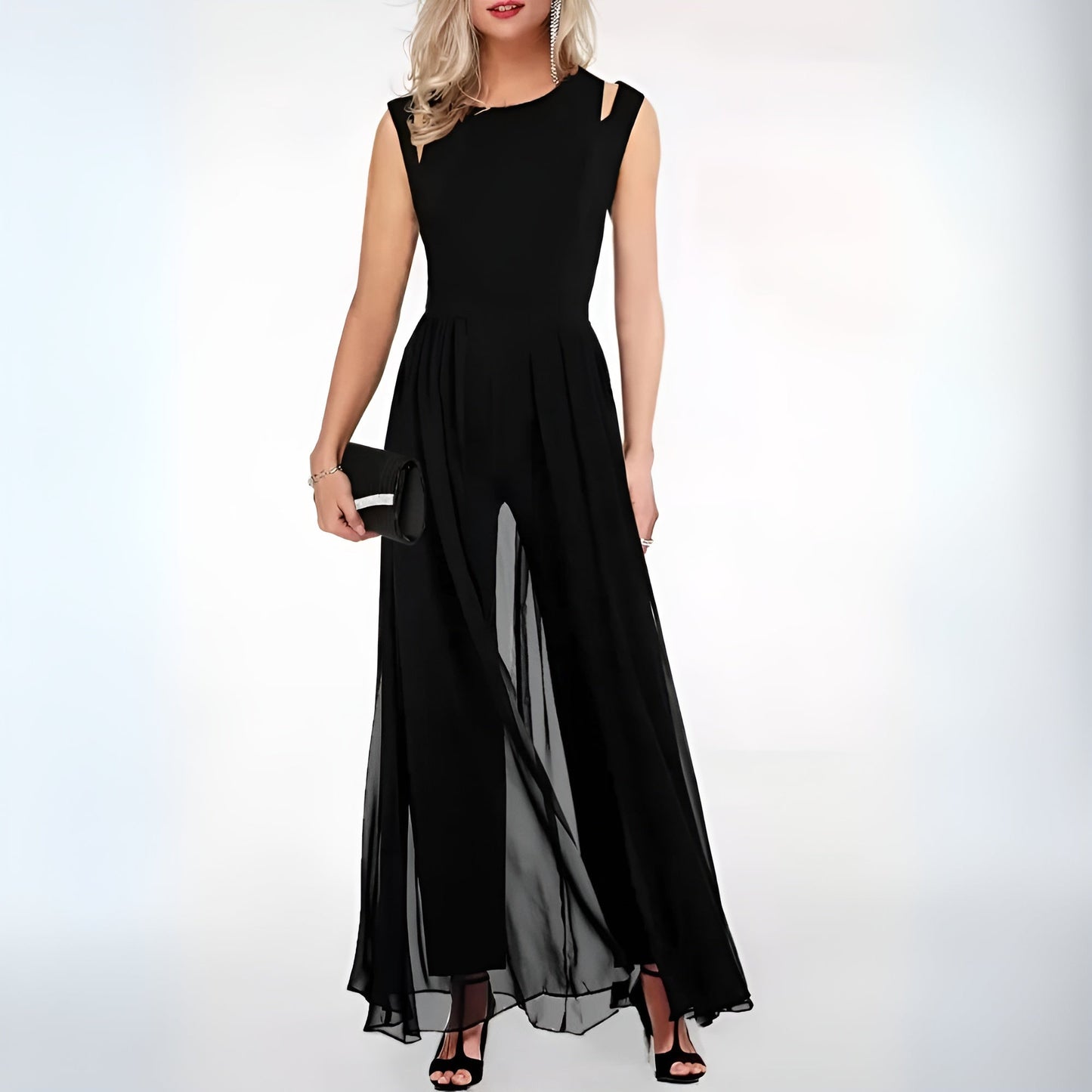 Elegant Dame Jumpsuit Til Sommer-1