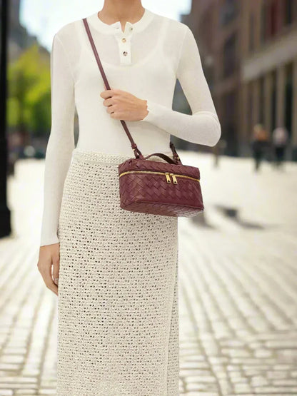 Elegant Flettet Håndtaske – Klassisk og Tidløs