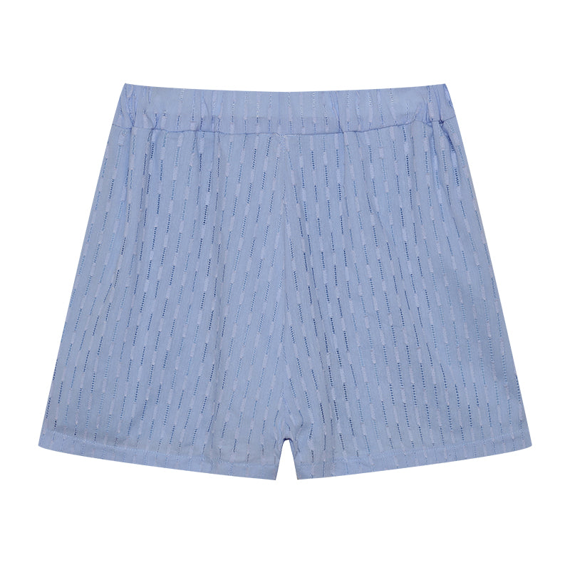 Elegant sæt med bluse og shorts til ubesværet stil