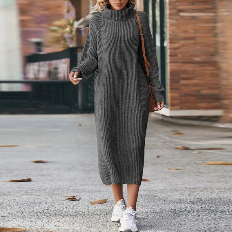 Variant image for Elegant Turtleneck Kjole til Damer-5