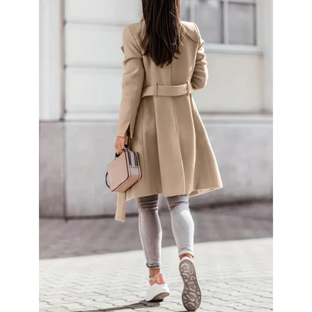 Elegant Varm Trenchcoat til Kvinder-3