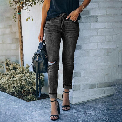 Høj Talje Skinny Jeans Til Kvinder-2