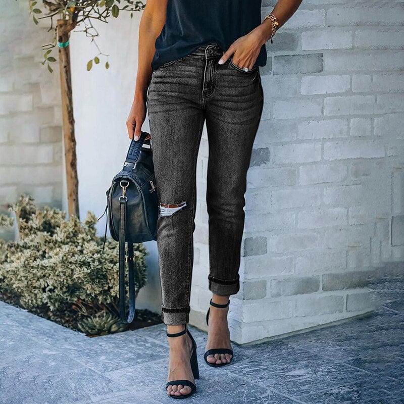 Variant image for Høj Talje Skinny Jeans Til Kvinder-6