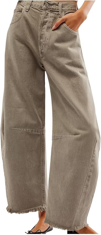 Høj Talje Wide-Leg Dame Jeans-6