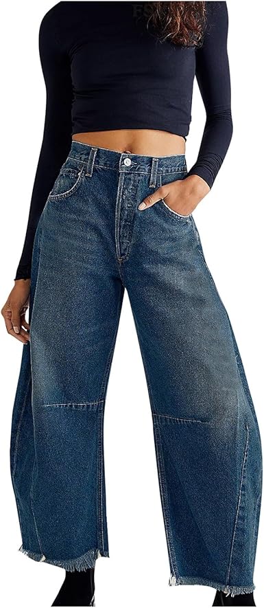 Variant image for Høj Talje Wide-Leg Dame Jeans-13