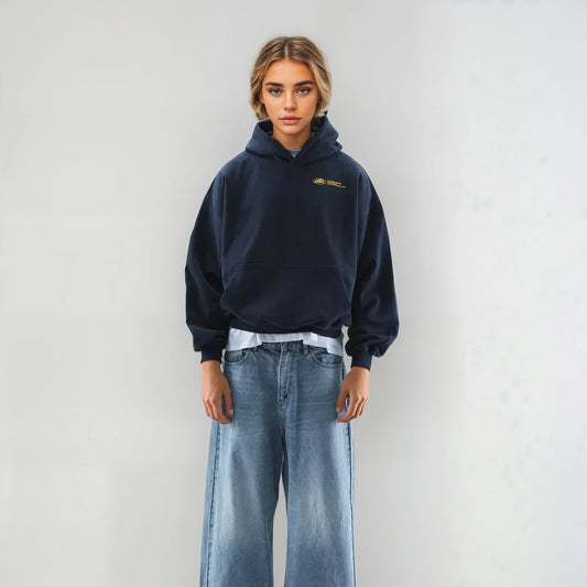 Kvinders hættetrøje - overdimensioneret hætte - blødt stof - afslappet pasform