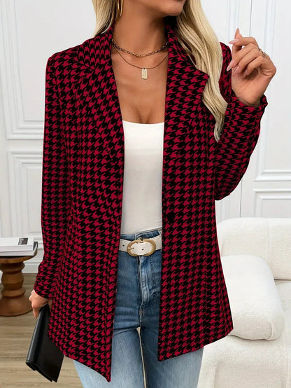 Klassisk Blazer med Mønster – Stilfuld & Tidsløs5