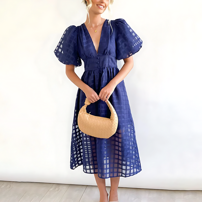 Sommerkjole til kvinder – Elegant stil – Let stof – Feminin pasform