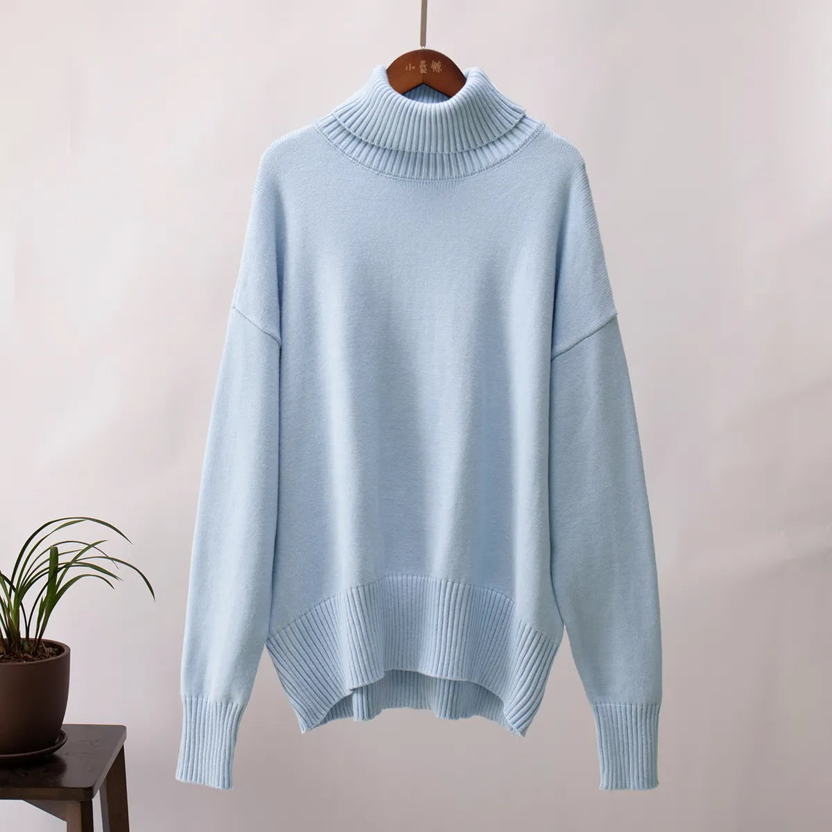 Oversize Rullekrave Sweater – Varm og Stilfuld