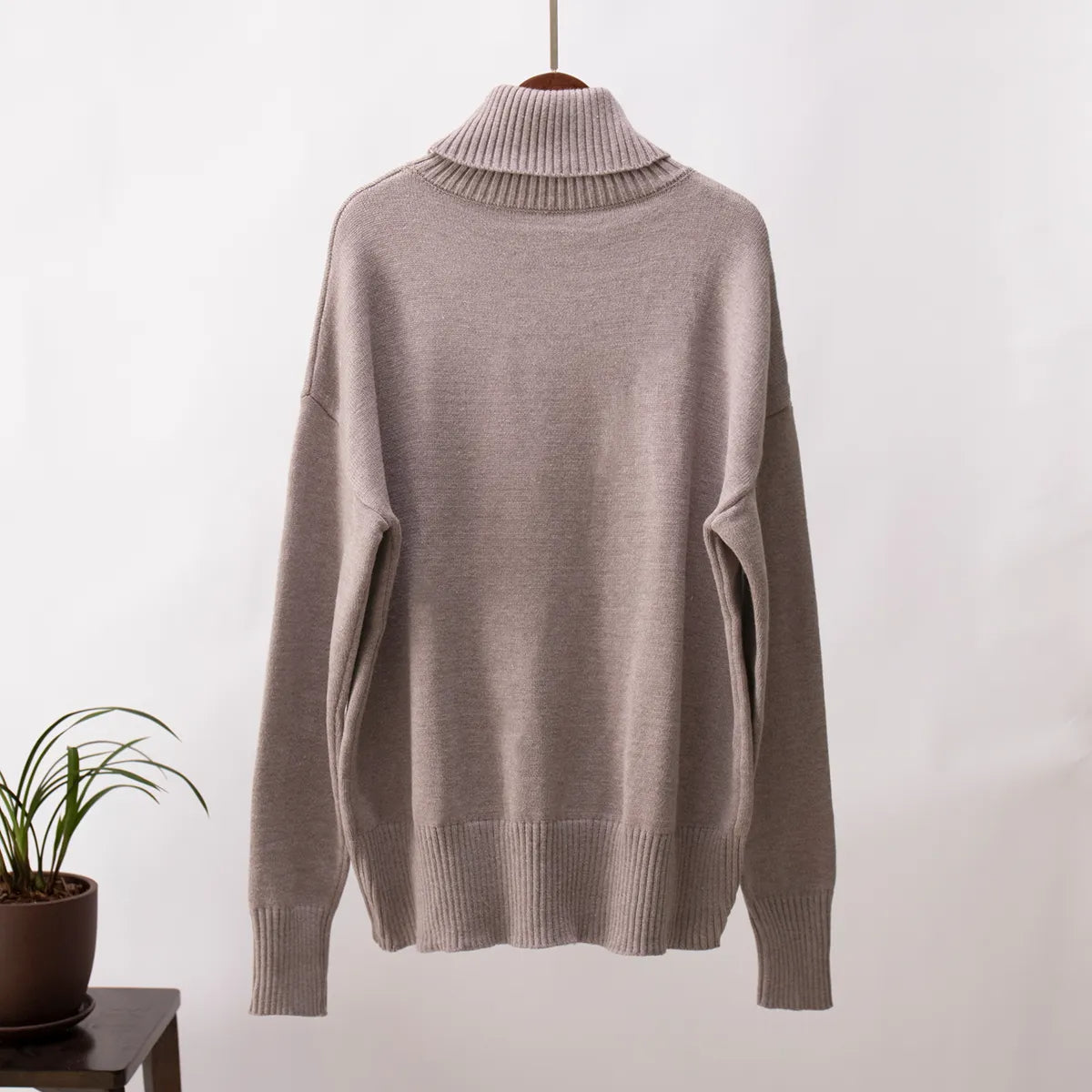 Oversize Rullekrave Sweater – Varm og Stilfuld