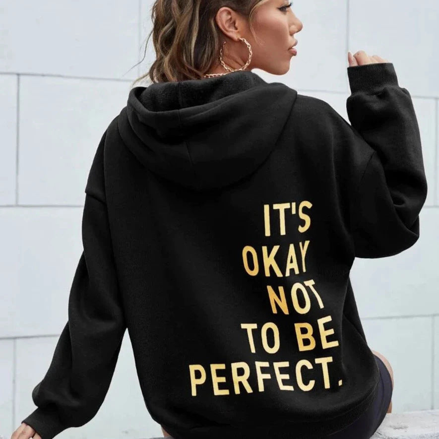 Oversized Hoodie med Statement-Print – Komfort og Selvtillid