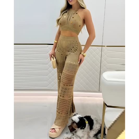 Sæt til kvinder - Elegant hækling - Luftig fornemmelse - Alsidigt look