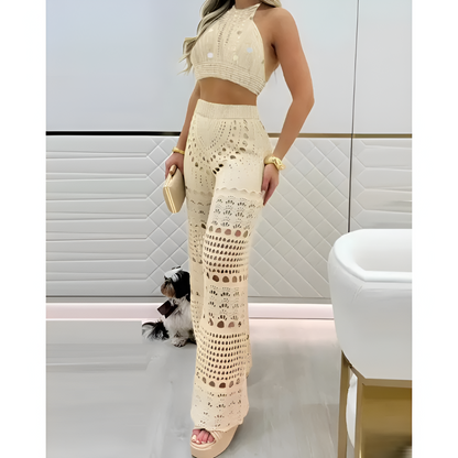 Sæt til kvinder - Elegant hækling - Luftig fornemmelse - Alsidigt look