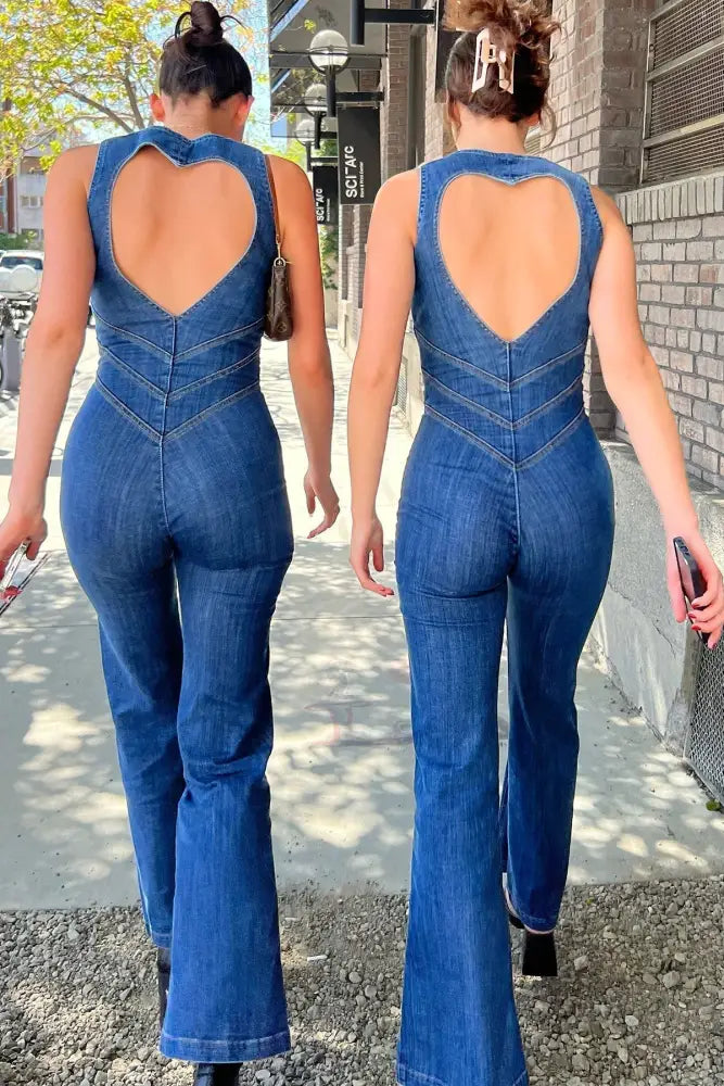 Stilfuld denim-jumpsuit til ubesværet brug hele dagen