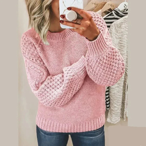 Strikket sweater til kvinder | Komfortabel langærmet pullover