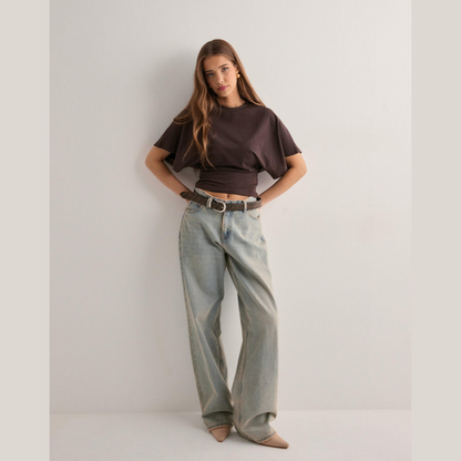 T-shirt til kvinder – afslappet stil – strækbart materiale – stilfuldt design