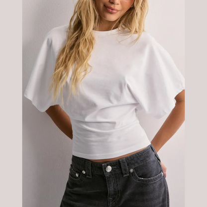 T-shirt til kvinder – afslappet stil – strækbart materiale – stilfuldt design